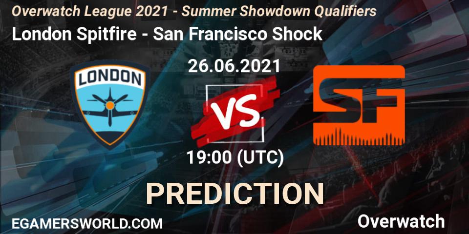 London Spitfire vs San Francisco Shock: Betting TIp, Match Prediction. 26.06.21. Overwatch, Overwatch League 2021 - Summer Showdown Qualifiers