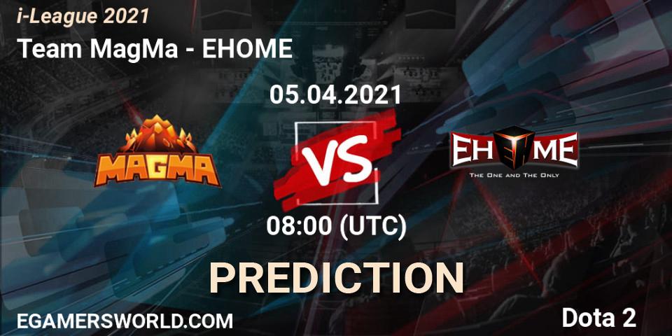 Team MagMa vs EHOME: Betting TIp, Match Prediction. 05.04.2021 at 08:13. Dota 2, i-League 2021 Season 1