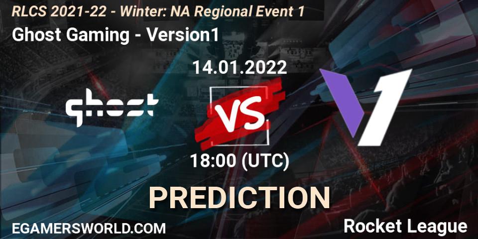 Ghost Gaming vs Version1: Betting TIp, Match Prediction. 14.01.2022 at 18:00. Rocket League, RLCS 2021-22 - Winter: NA Regional Event 1