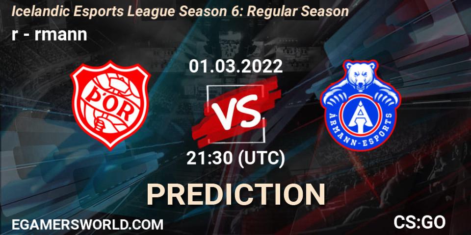 Þór vs Ármann: Betting TIp, Match Prediction. 01.03.2022 at 21:30. Counter-Strike (CS2), Icelandic Esports League Season 6: Regular Season