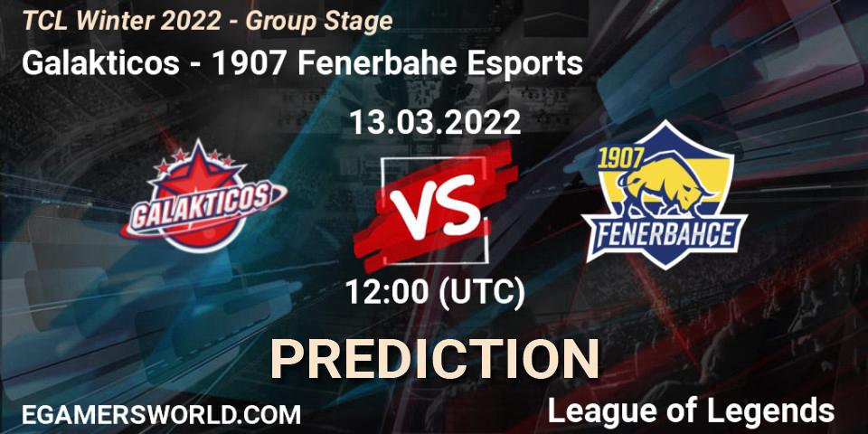 Galakticos vs 1907 Fenerbahçe Esports: Betting TIp, Match Prediction. 13.03.22. LoL, TCL Winter 2022 - Group Stage