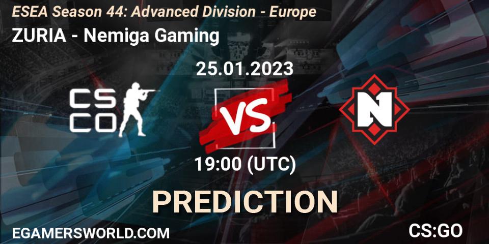 ZURIA vs Nemiga Gaming: Betting TIp, Match Prediction. 05.02.23. CS2 (CS:GO), ESEA Season 44: Advanced Division - Europe