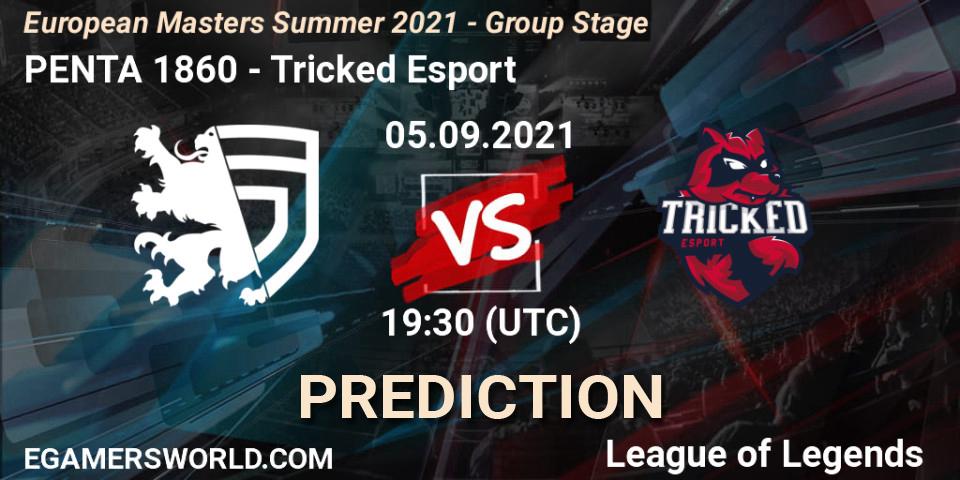 PENTA 1860 vs Tricked Esport: Betting TIp, Match Prediction. 05.09.21. LoL, European Masters Summer 2021 - Group Stage