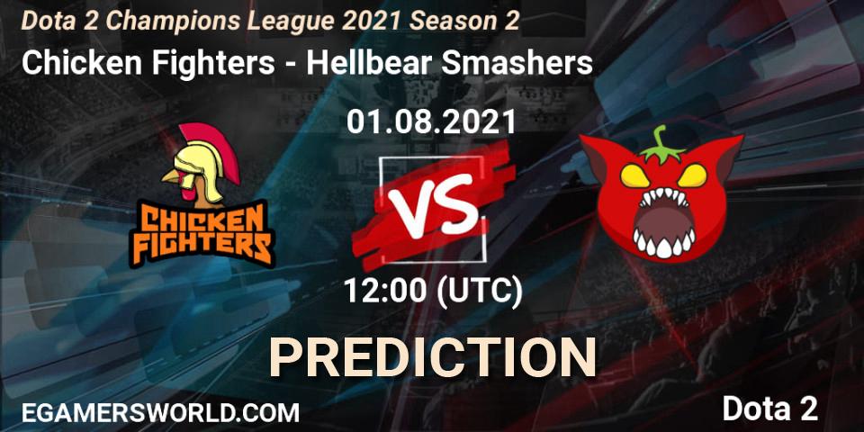 Chicken Fighters vs Hellbear Smashers: Betting TIp, Match Prediction. 01.08.2021 at 15:26. Dota 2, Dota 2 Champions League 2021 Season 2