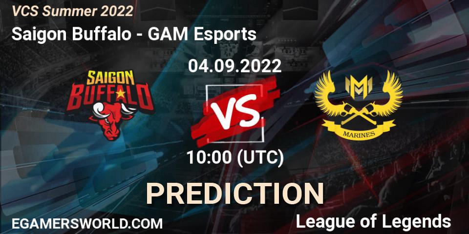 Saigon Buffalo vs GAM Esports: Betting TIp, Match Prediction. 04.09.2022 at 10:00. LoL, VCS Summer 2022