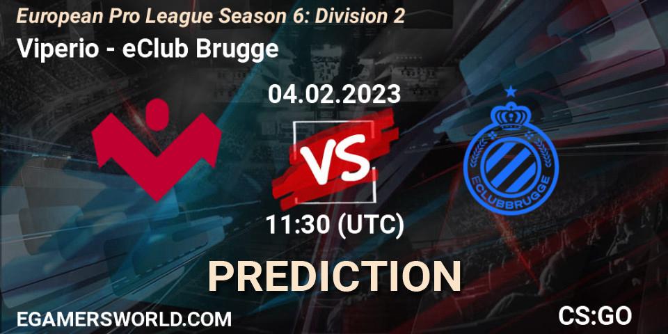 Viperio vs eClub Brugge: Betting TIp, Match Prediction. 04.02.23. CS2 (CS:GO), European Pro League Season 6: Division 2