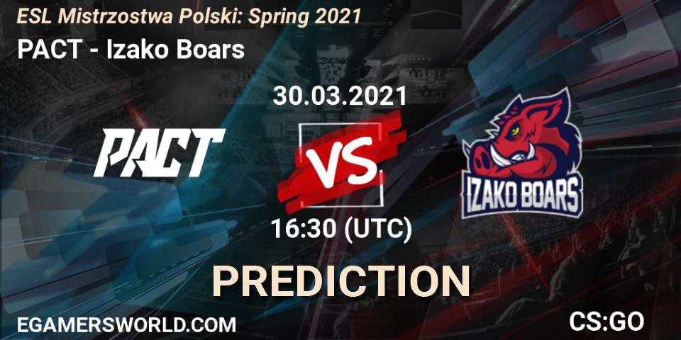 PACT vs Izako Boars: Betting TIp, Match Prediction. 30.03.21. CS2 (CS:GO), ESL Mistrzostwa Polski: Spring 2021