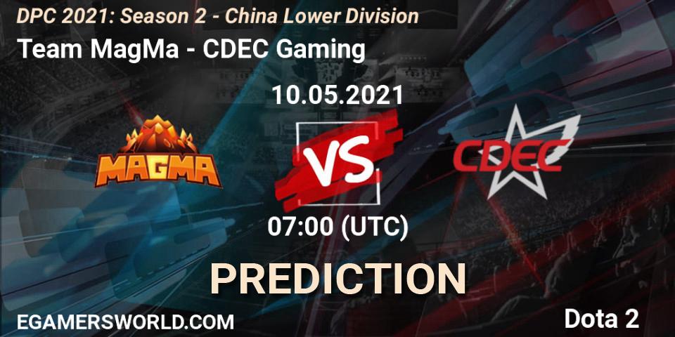 Team MagMa vs CDEC Gaming: Betting TIp, Match Prediction. 10.05.21. Dota 2, DPC 2021: Season 2 - China Lower Division