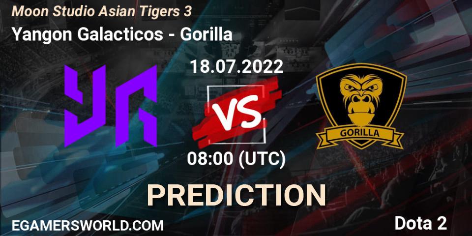 Yangon Galacticos vs Gorilla: Betting TIp, Match Prediction. 20.07.2022 at 07:49. Dota 2, Moon Studio Asian Tigers 3