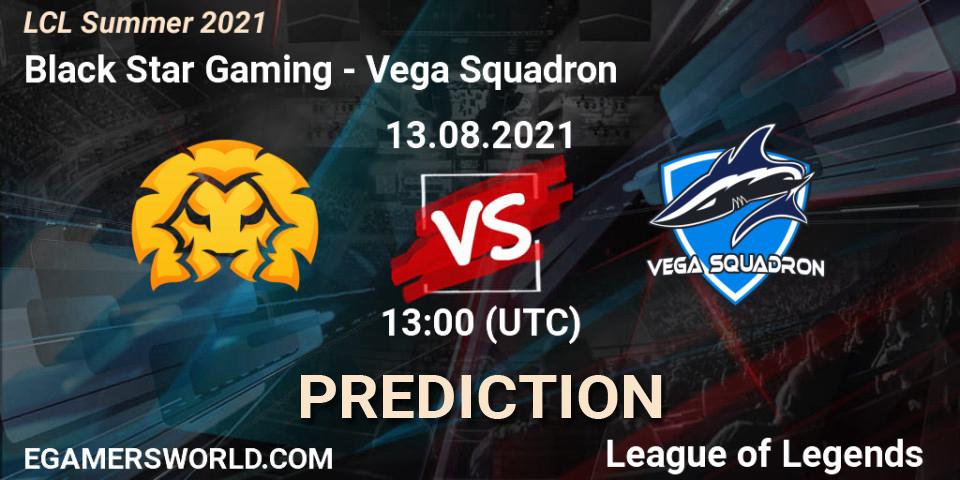 Black Star Gaming vs Vega Squadron: Betting TIp, Match Prediction. 13.08.21. LoL, LCL Summer 2021