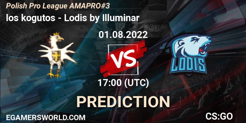 los kogutos vs Lodis by Illuminar: Betting TIp, Match Prediction. 01.08.2022 at 17:00. Counter-Strike (CS2), Polish Pro League AMA PRO #3