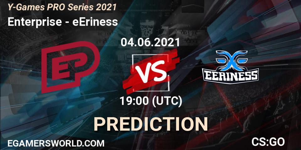 Enterprise vs eEriness: Betting TIp, Match Prediction. 07.06.2021 at 14:00. Counter-Strike (CS2), Y-Games PRO Series 2021