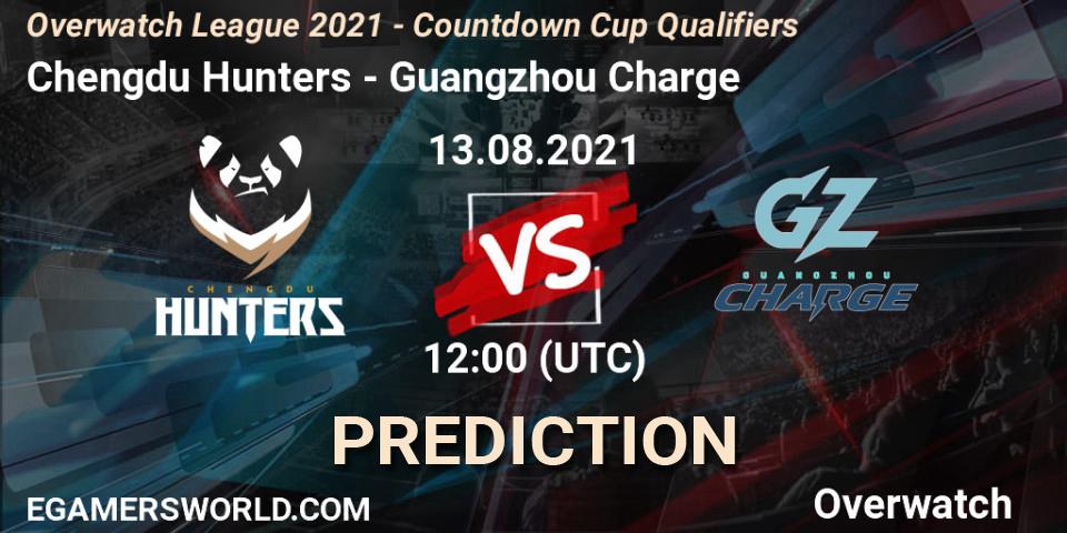 Chengdu Hunters vs Guangzhou Charge: Betting TIp, Match Prediction. 07.08.2021 at 12:50. Overwatch, Overwatch League 2021 - Countdown Cup Qualifiers