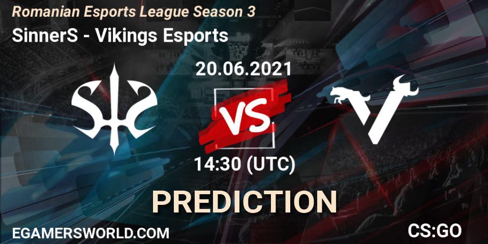 SinnerS vs Vikings Esports: Betting TIp, Match Prediction. 20.06.21. CS2 (CS:GO), Romanian Esports League Season 3