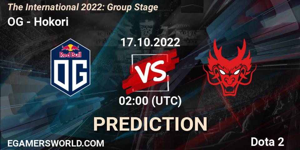 OG vs Hokori: Betting TIp, Match Prediction. 17.10.22. Dota 2, The International 2022: Group Stage