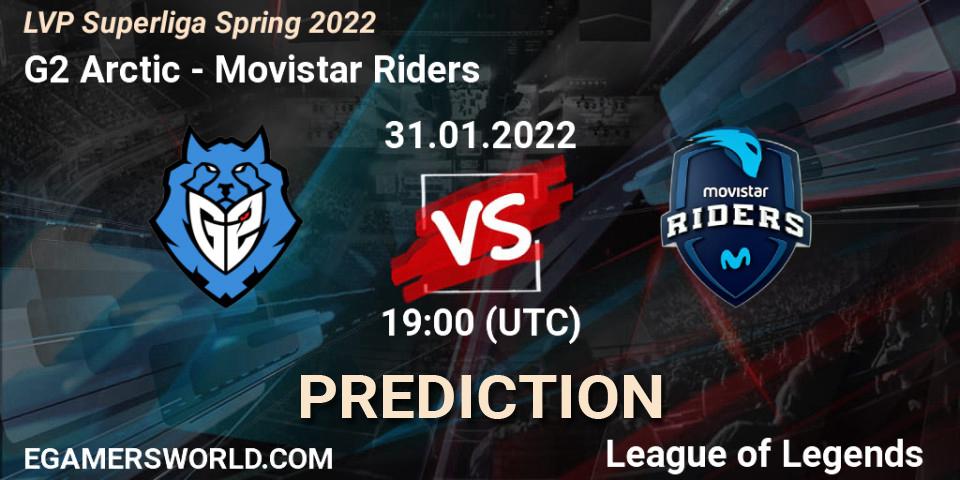 G2 Arctic vs Movistar Riders: Betting TIp, Match Prediction. 31.01.22. LoL, LVP Superliga Spring 2022