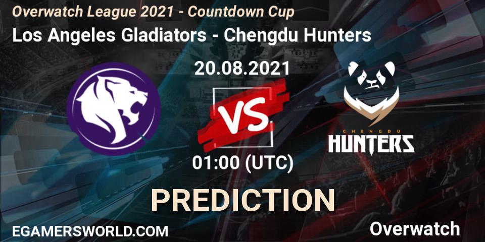 Los Angeles Gladiators vs Chengdu Hunters: Betting TIp, Match Prediction. 20.08.21. Overwatch, Overwatch League 2021 - Countdown Cup