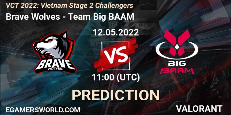 Brave Wolves vs Team Big BAAM: Betting TIp, Match Prediction. 12.05.2022 at 11:00. VALORANT, VCT 2022: Vietnam Stage 2 Challengers