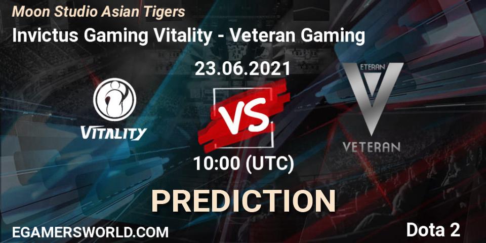 Invictus Gaming Vitality vs Veteran Gaming: Betting TIp, Match Prediction. 23.06.21. Dota 2, Moon Studio Asian Tigers