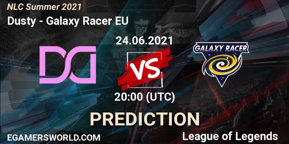 Dusty vs Galaxy Racer EU: Betting TIp, Match Prediction. 24.06.2021 at 20:00. LoL, NLC Summer 2021