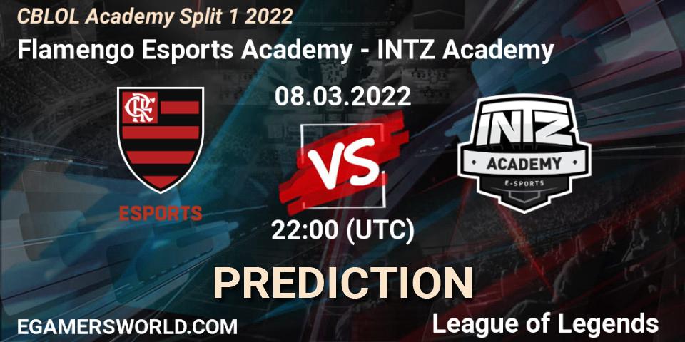 Flamengo Esports Academy vs INTZ Academy: Betting TIp, Match Prediction. 08.03.2022 at 22:00. LoL, CBLOL Academy Split 1 2022