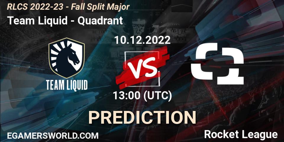 Team Liquid vs Quadrant: Betting TIp, Match Prediction. 10.12.22. Rocket League, RLCS 2022-23 - Fall Split Major