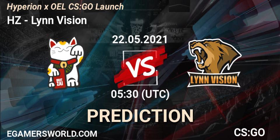 HZ vs Lynn Vision: Betting TIp, Match Prediction. 22.05.21. CS2 (CS:GO), Hyperion x OEL CS:GO Launch
