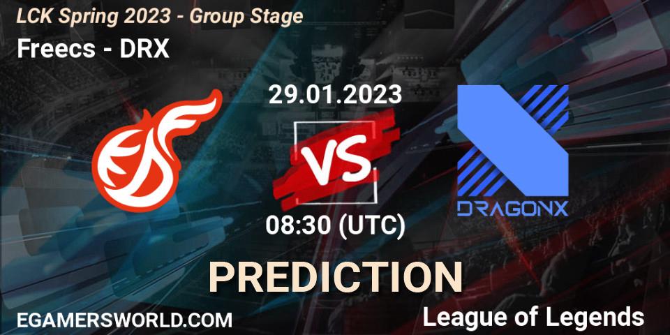 Freecs vs DRX: Betting TIp, Match Prediction. 29.01.23. LoL, LCK Spring 2023 - Group Stage