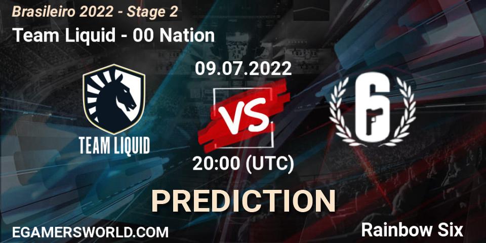 Team Liquid vs 00 Nation: Betting TIp, Match Prediction. 09.07.2022 at 20:00. Rainbow Six, Brasileirão 2022 - Stage 2