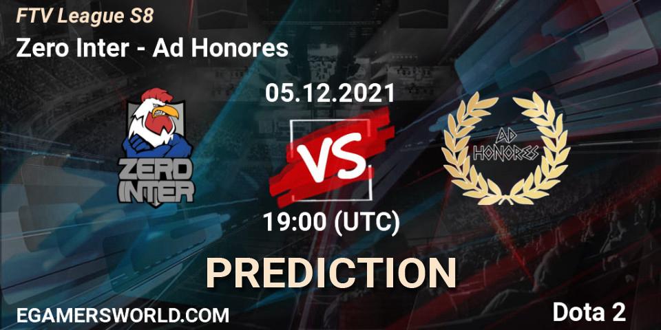 Zero Inter vs Ad Honores: Betting TIp, Match Prediction. 05.12.2021 at 19:00. Dota 2, FroggedTV League Season 8