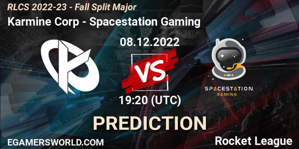 Karmine Corp vs Spacestation Gaming: Betting TIp, Match Prediction. 08.12.22. Rocket League, RLCS 2022-23 - Fall Split Major