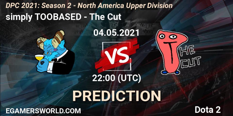 simply TOOBASED vs The Cut: Betting TIp, Match Prediction. 04.05.2021 at 21:59. Dota 2, DPC 2021: Season 2 - North America Upper Division 