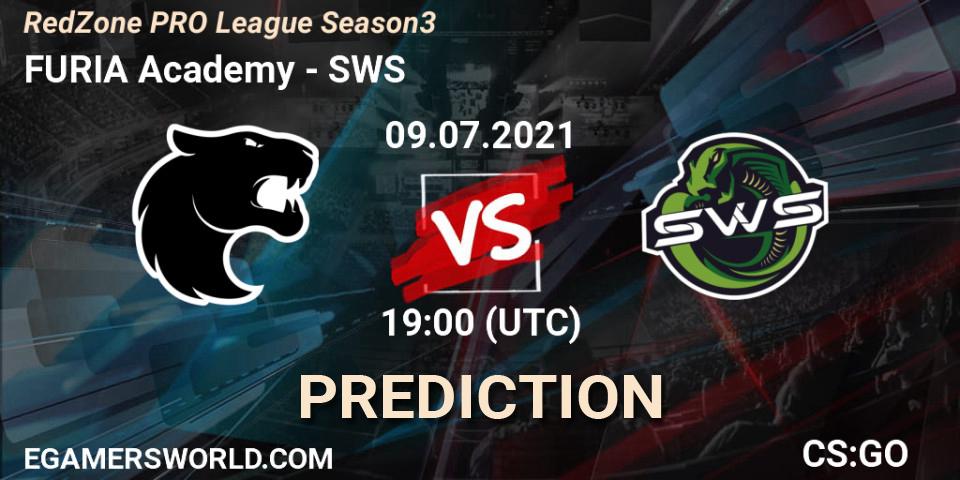 FURIA Academy vs SWS: Betting TIp, Match Prediction. 09.07.2021 at 19:00. Counter-Strike (CS2), RedZone PRO League Season 3