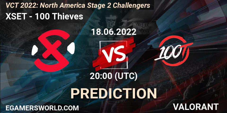 XSET vs 100 Thieves: Betting TIp, Match Prediction. 18.06.22. VALORANT, VCT 2022: North America Stage 2 Challengers