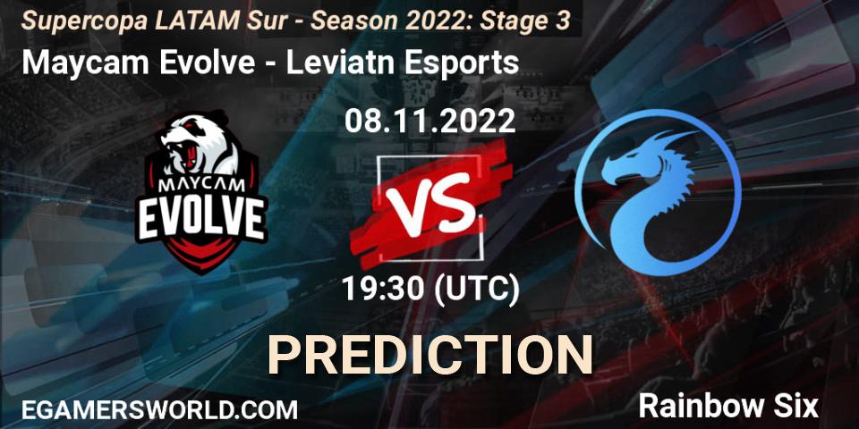 Maycam Evolve vs Leviatán Esports: Betting TIp, Match Prediction. 08.11.2022 at 19:30. Rainbow Six, Supercopa LATAM Sur - Season 2022: Stage 3