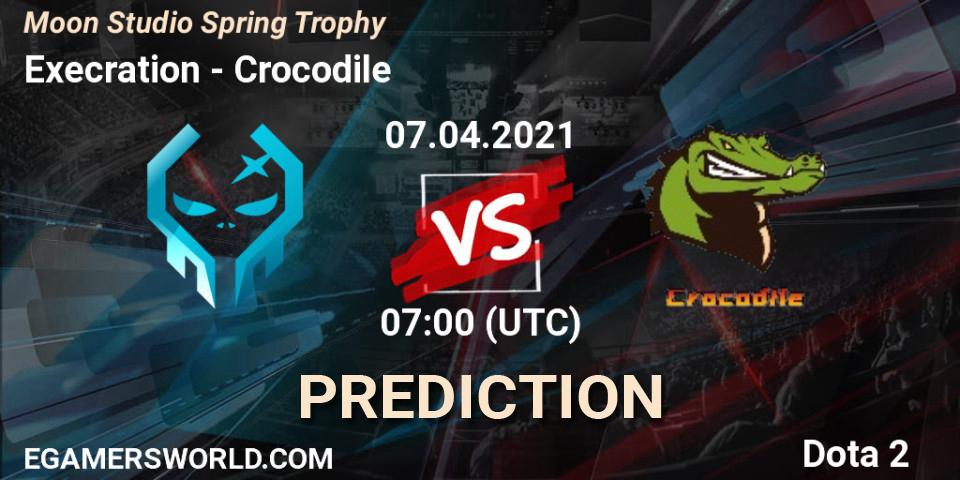 Execration vs Crocodile: Betting TIp, Match Prediction. 07.04.2021 at 07:01. Dota 2, Moon Studio Spring Trophy