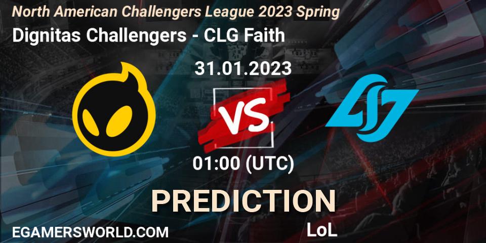 Dignitas Challengers vs CLG Faith: Betting TIp, Match Prediction. 31.01.23. LoL, NACL 2023 Spring - Group Stage