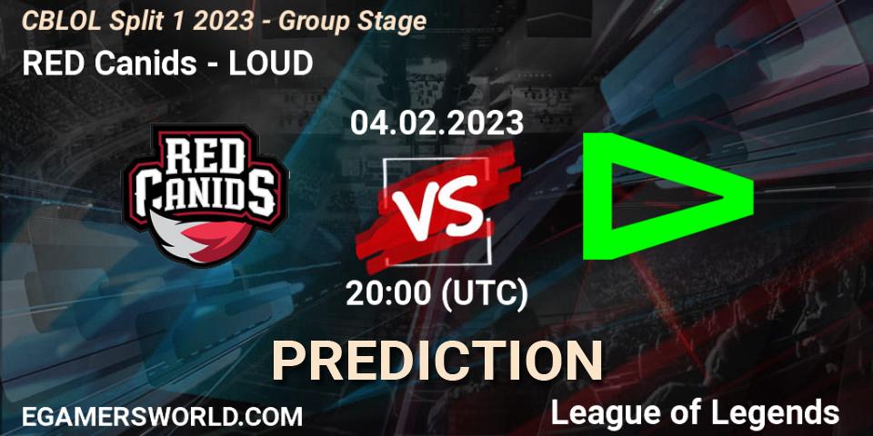 RED Canids vs LOUD: Betting TIp, Match Prediction. 04.02.23. LoL, CBLOL Split 1 2023 - Group Stage