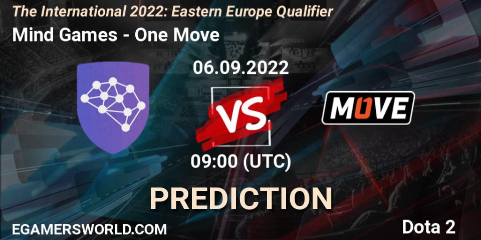 Mind Games vs One Move: Betting TIp, Match Prediction. 06.09.22. Dota 2, The International 2022: Eastern Europe Qualifier