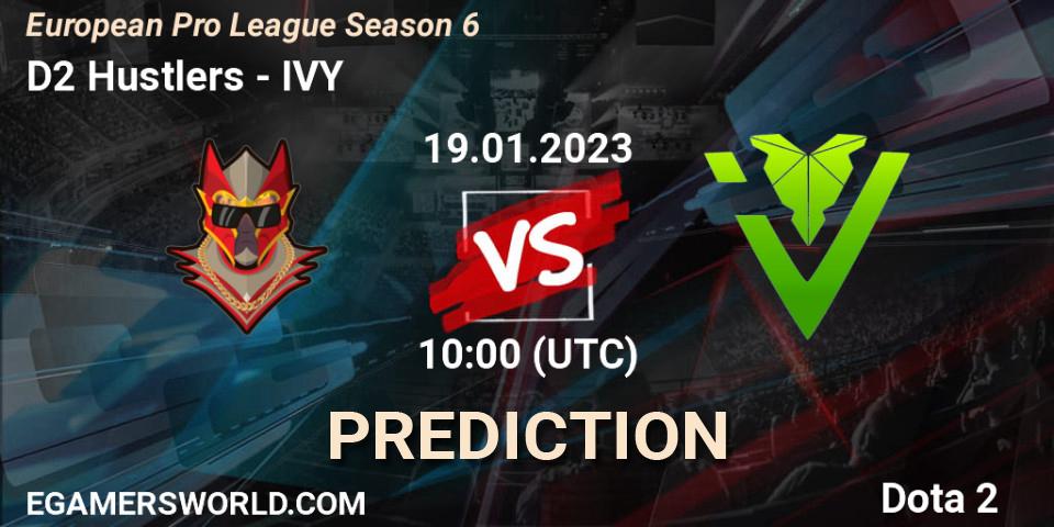 D2 Hustlers vs IVY: Betting TIp, Match Prediction. 19.01.23. Dota 2, European Pro League Season 6