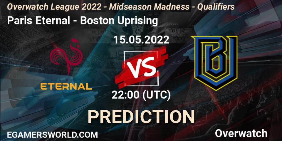 Paris Eternal vs Boston Uprising: Betting TIp, Match Prediction. 26.06.22. Overwatch, Overwatch League 2022 - Midseason Madness - Qualifiers