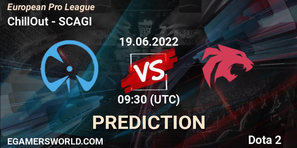 ChillOut vs SCAGI: Betting TIp, Match Prediction. 19.06.2022 at 10:00. Dota 2, European Pro League