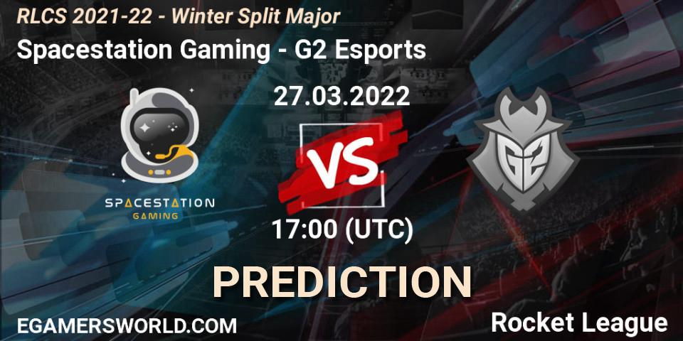 Spacestation Gaming vs G2 Esports: Betting TIp, Match Prediction. 27.03.2022 at 17:00. Rocket League, RLCS 2021-22 - Winter Split Major