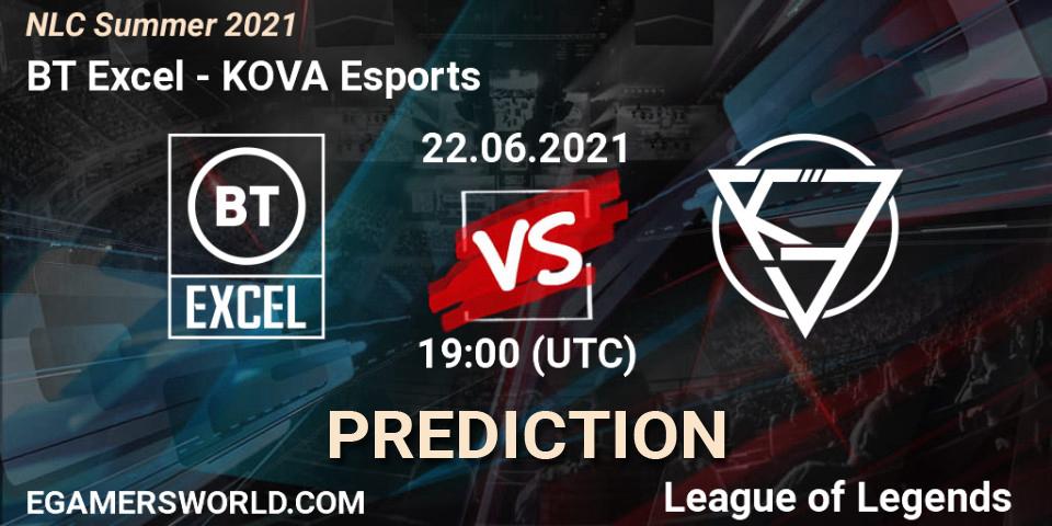 BT Excel vs KOVA Esports: Betting TIp, Match Prediction. 22.06.2021 at 19:00. LoL, NLC Summer 2021