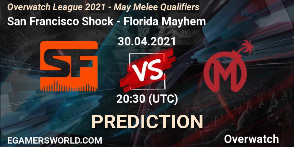 San Francisco Shock vs Florida Mayhem: Betting TIp, Match Prediction. 30.04.21. Overwatch, Overwatch League 2021 - May Melee Qualifiers