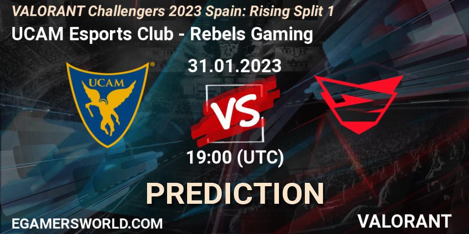 UCAM Esports Club vs Rebels Gaming: Betting TIp, Match Prediction. 31.01.23. VALORANT, VALORANT Challengers 2023 Spain: Rising Split 1