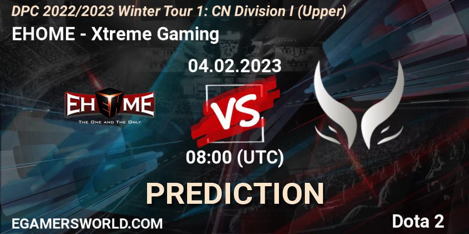 EHOME vs Xtreme Gaming: Betting TIp, Match Prediction. 04.02.2023 at 10:56. Dota 2, DPC 2022/2023 Winter Tour 1: CN Division I (Upper)