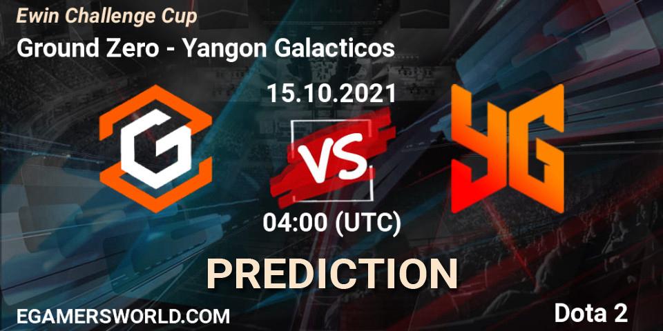 Ground Zero vs Yangon Galacticos: Betting TIp, Match Prediction. 16.10.21. Dota 2, Ewin Challenge Cup