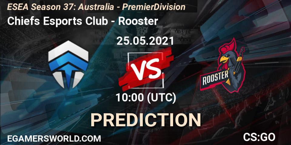 Chiefs Esports Club vs Rooster: Betting TIp, Match Prediction. 25.05.21. CS2 (CS:GO), ESEA Season 37: Australia - Premier Division