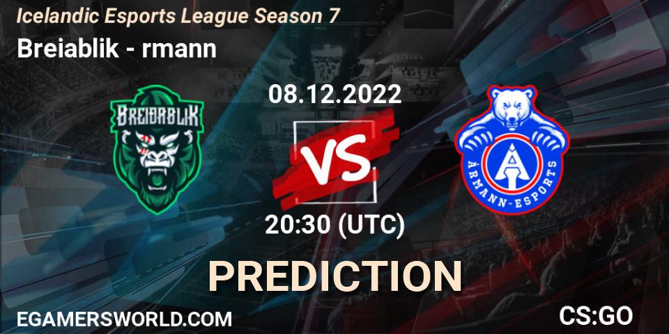 Breiðablik vs Ármann: Betting TIp, Match Prediction. 08.12.22. CS2 (CS:GO), Icelandic Esports League Season 7